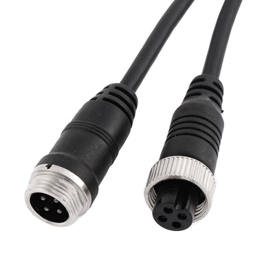 Harfington Uxcell Car Bus Monitor Camera Male to Female 4 Pin Video Power Extension Cable 3 Meters