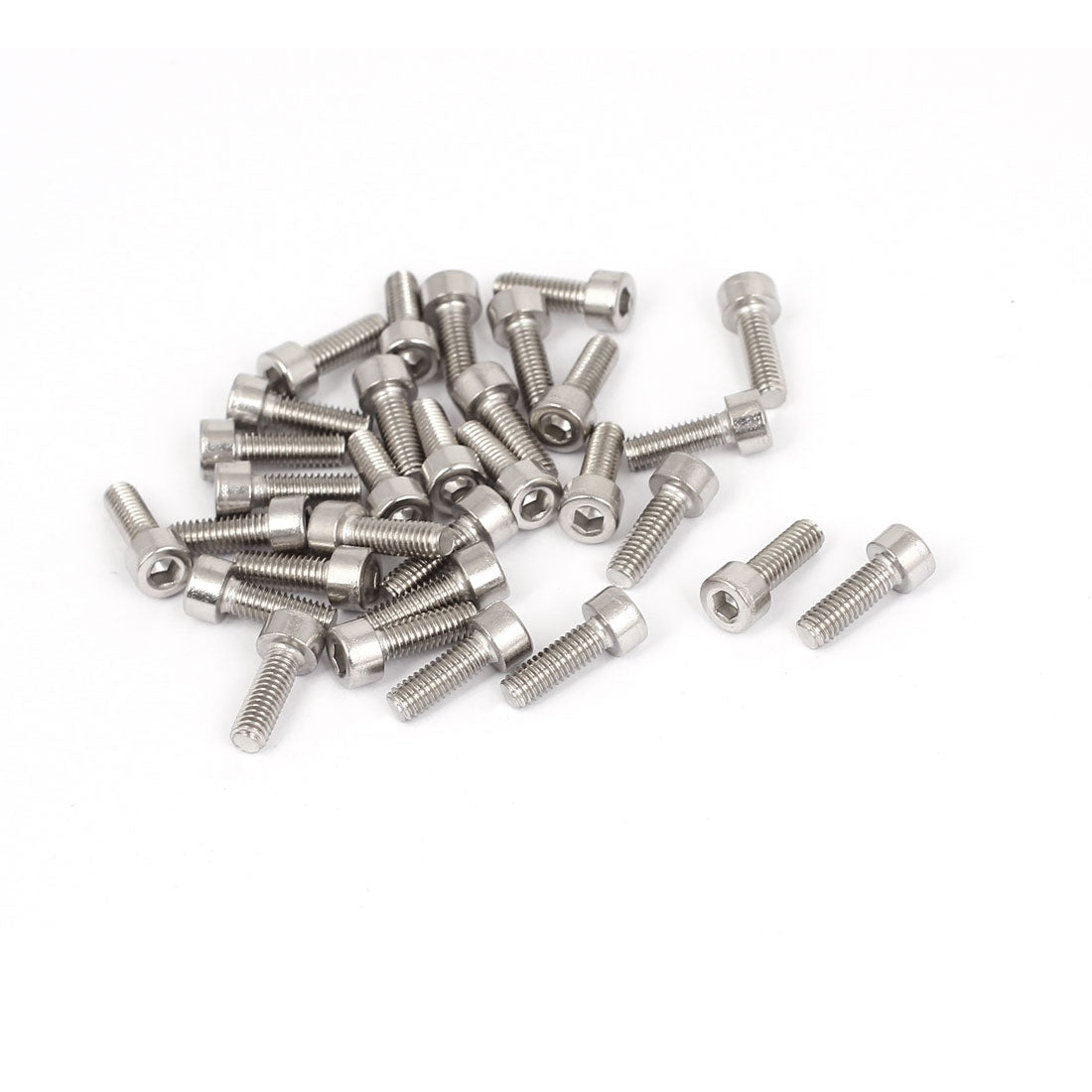 uxcell Uxcell M4 x 12mm 304 Stainless Steel Hex Socket Head Cap Screws Bolts DIN 912 30pcs