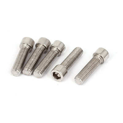 Harfington Uxcell M10 x 35mm 304 Stainless Steel Hex Socket Head Cap Screws Bolts DIN 912 5pcs