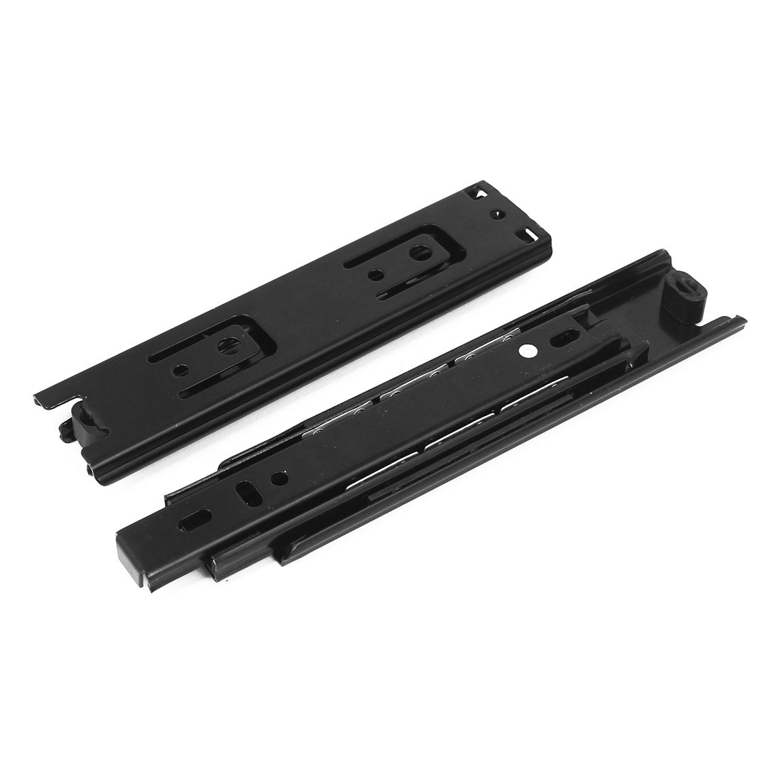 uxcell Uxcell 6" Length Ball Bearing Telescopic Furniture Drawer Slides Sliding Rails 2pcs