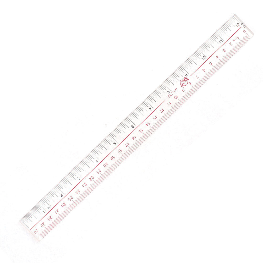 uxcell Uxcell Studying Drawing Straight Ruler Measuring Tool 30cm Range Clear