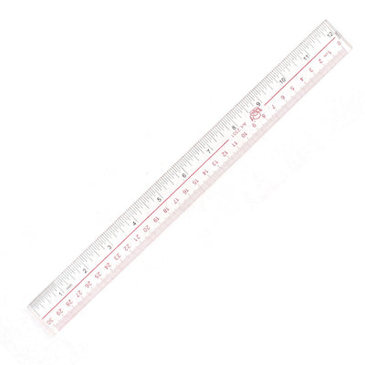 Harfington Uxcell Studying Drawing Straight Ruler Measuring Tool 30cm Range Clear