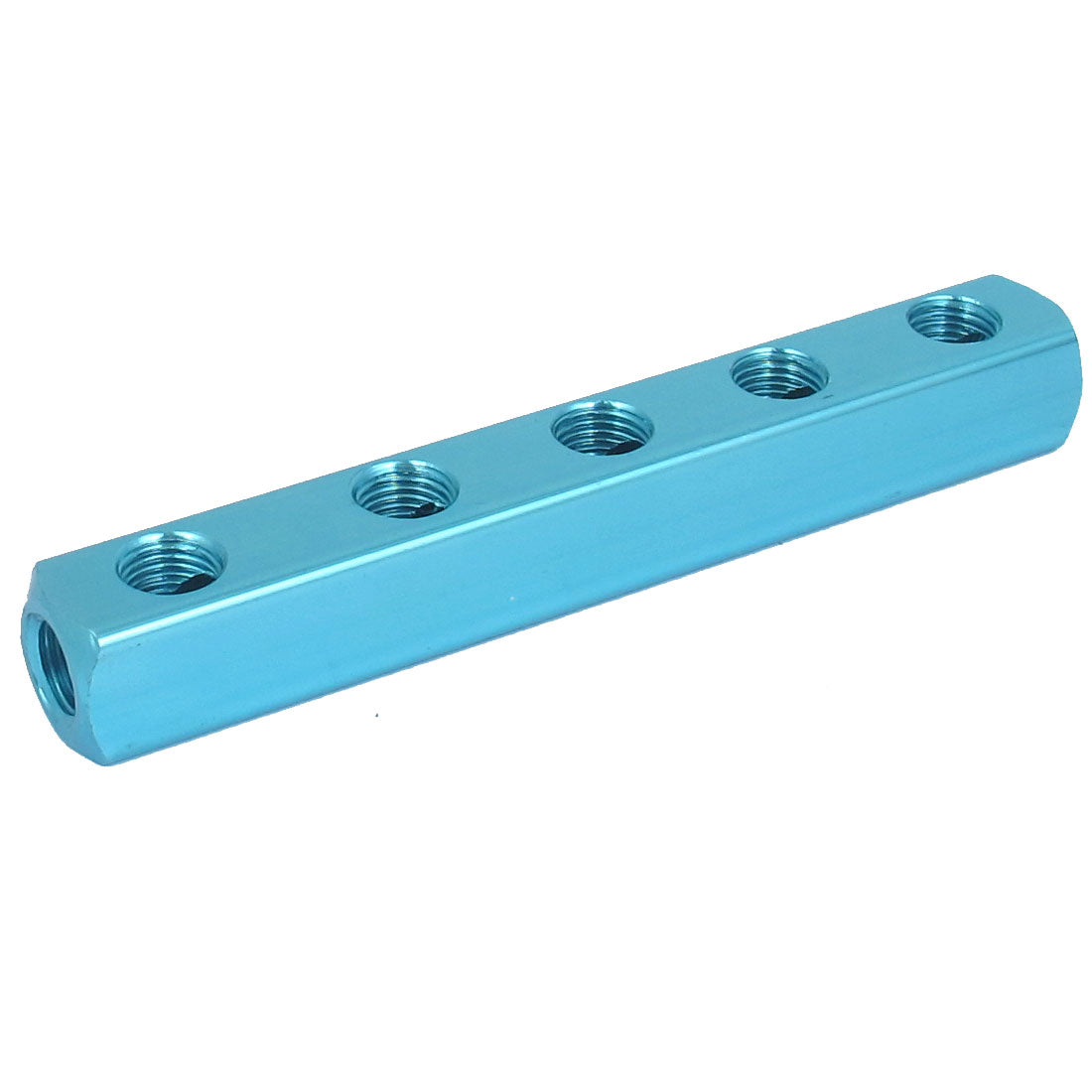 uxcell Uxcell Luft Kompressor 1/4BSP Gewinde 5Wege 8Loch Rohr Vielfältigen Block Splitter Blau de