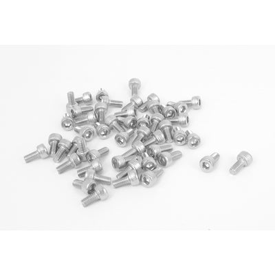 Harfington Uxcell M3x6mm Thread 304 Stainless Steel Hex Key Bolt Socket Head Cap Screws 50pcs