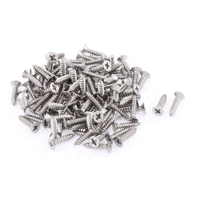 Harfington Uxcell 100 Pcs 2.9mmx13mm Stainless Steel Phillips Flat  Sheet Self Tapping Screws