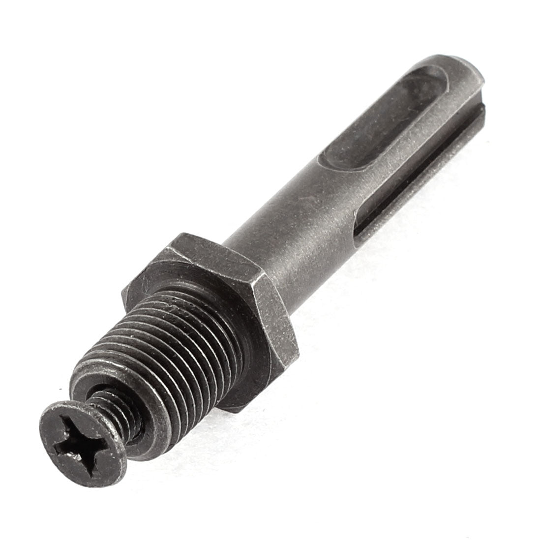 uxcell Uxcell 1/2" Male Thread Hex Nut  Shank Drill Chuck Adapter w Screw