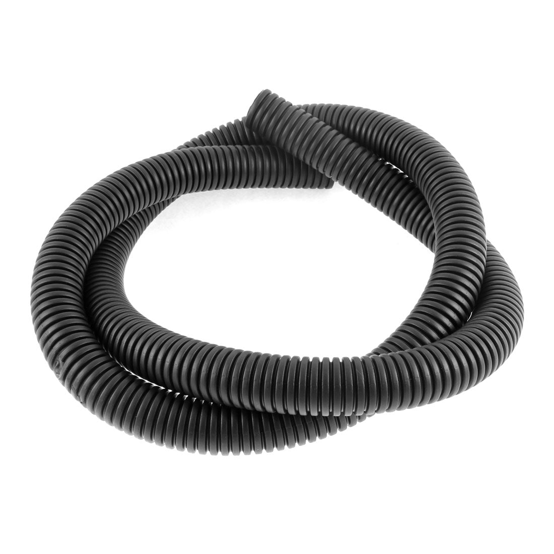 uxcell Uxcell 1.5 M 24 x 28 mm Plastic Corrugated Conduit Tube for Garden,Office Black