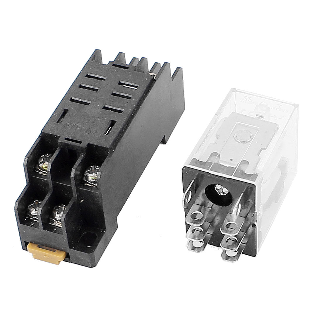 uxcell Uxcell JQX-13F DC 12V-Spule 8 Terminal DPDT Leistung elektromagnetische Relais mit Sockel Basis DE de