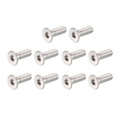 Harfington Uxcell M3 x 10mm Metric 304 Stainless Steel Hex Socket Countersunk Flat Head Screw Bolts 100PCS