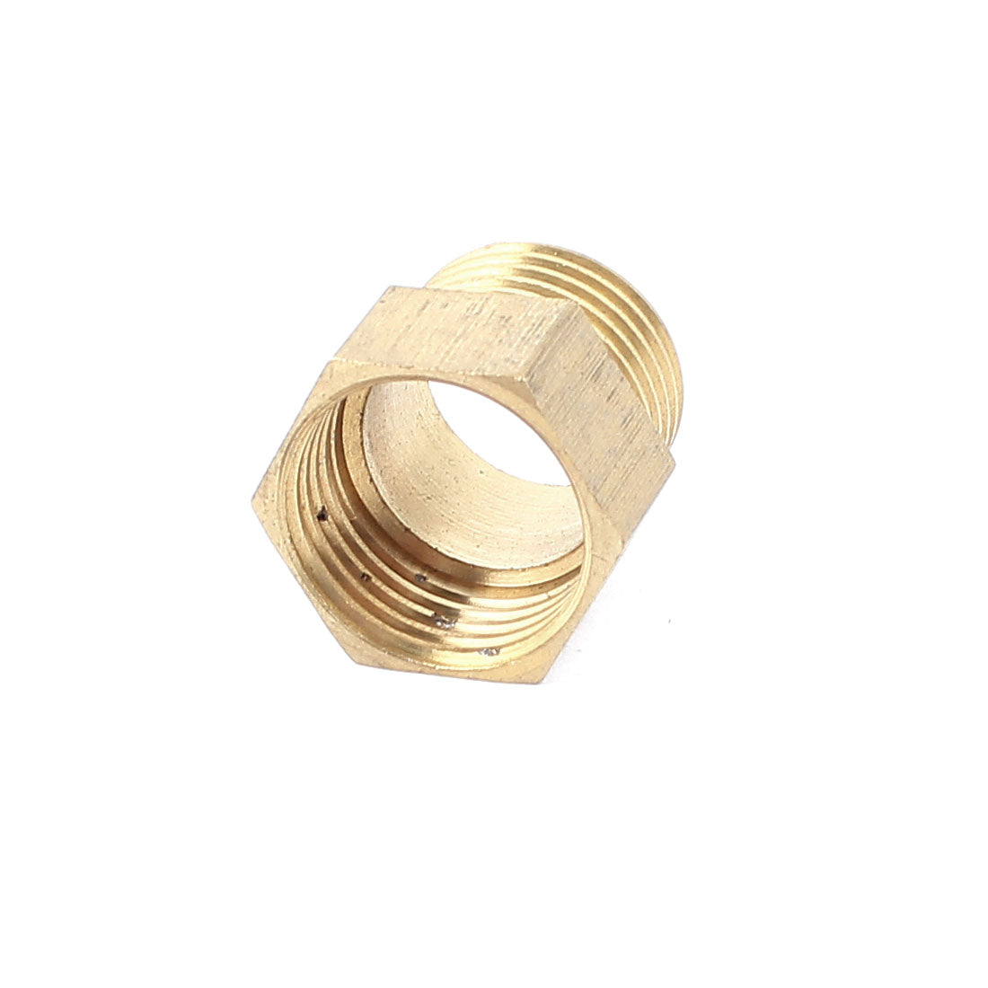 uxcell Uxcell Brass Hex 1/2BSP Male to Female Thread Pipe Fitting Connector