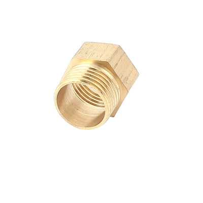 Harfington Uxcell Brass Hex 1/2BSP Male to Female Thread Pipe Fitting Connector