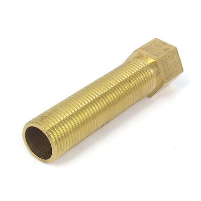 Harfington Uxcell 1/2BSP Male to 1/2BSP Female Thread Brass Hex Quick Fitting Connector Adapter