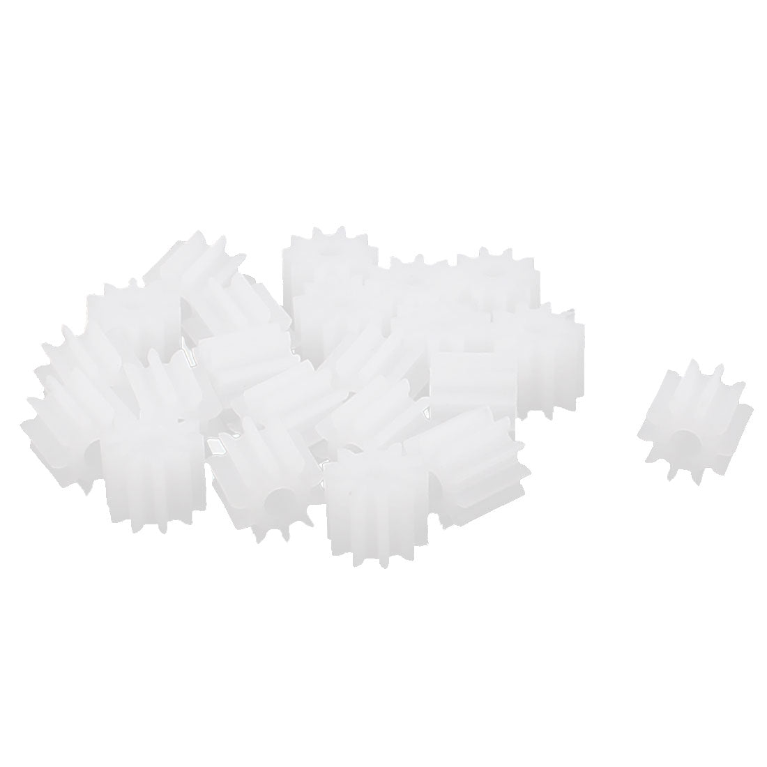 uxcell Uxcell 20 Pcs,5.5mmx2mm 10 Teeth Plastic Thick Motor Spindle Spur Gear for DIY Robbot