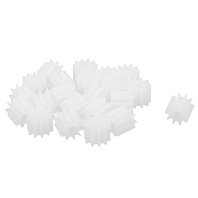 Harfington Uxcell 20 Pcs,5.5mmx2mm 10 Teeth Plastic Thick Motor Spindle Spur Gear for DIY Robbot