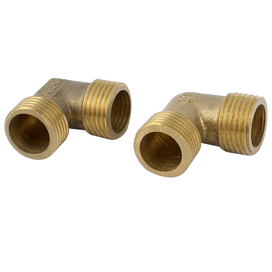 uxcell Uxcell 2PCS 90 Degree 1/2" Male NPT to 1/2" Male NPT Elbow Coupling Connector