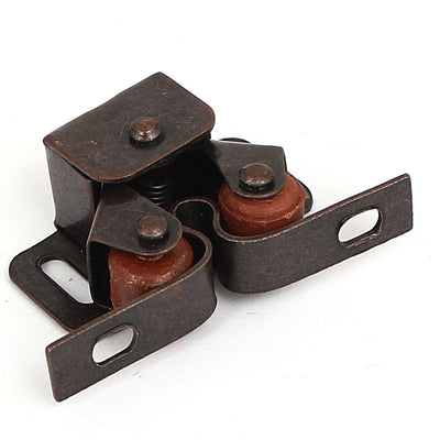 Harfington Uxcell Cupboard Cabinet Door 33mm Length Double Twin Roller Catch Latch Bronze Tone