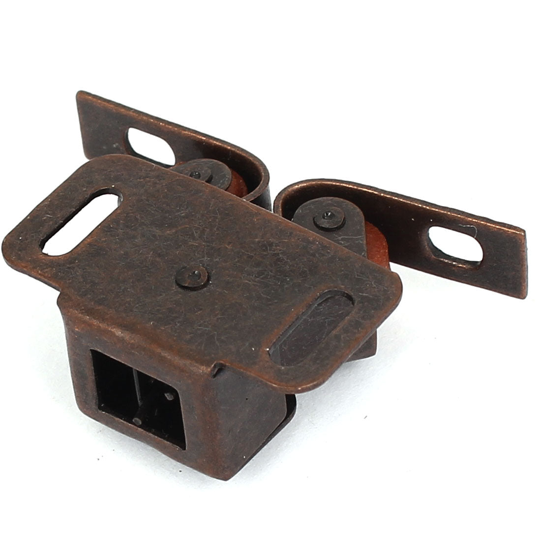 uxcell Uxcell Cupboard Cabinet Door 33mm Length Double Twin Roller Catch Latch Bronze Tone