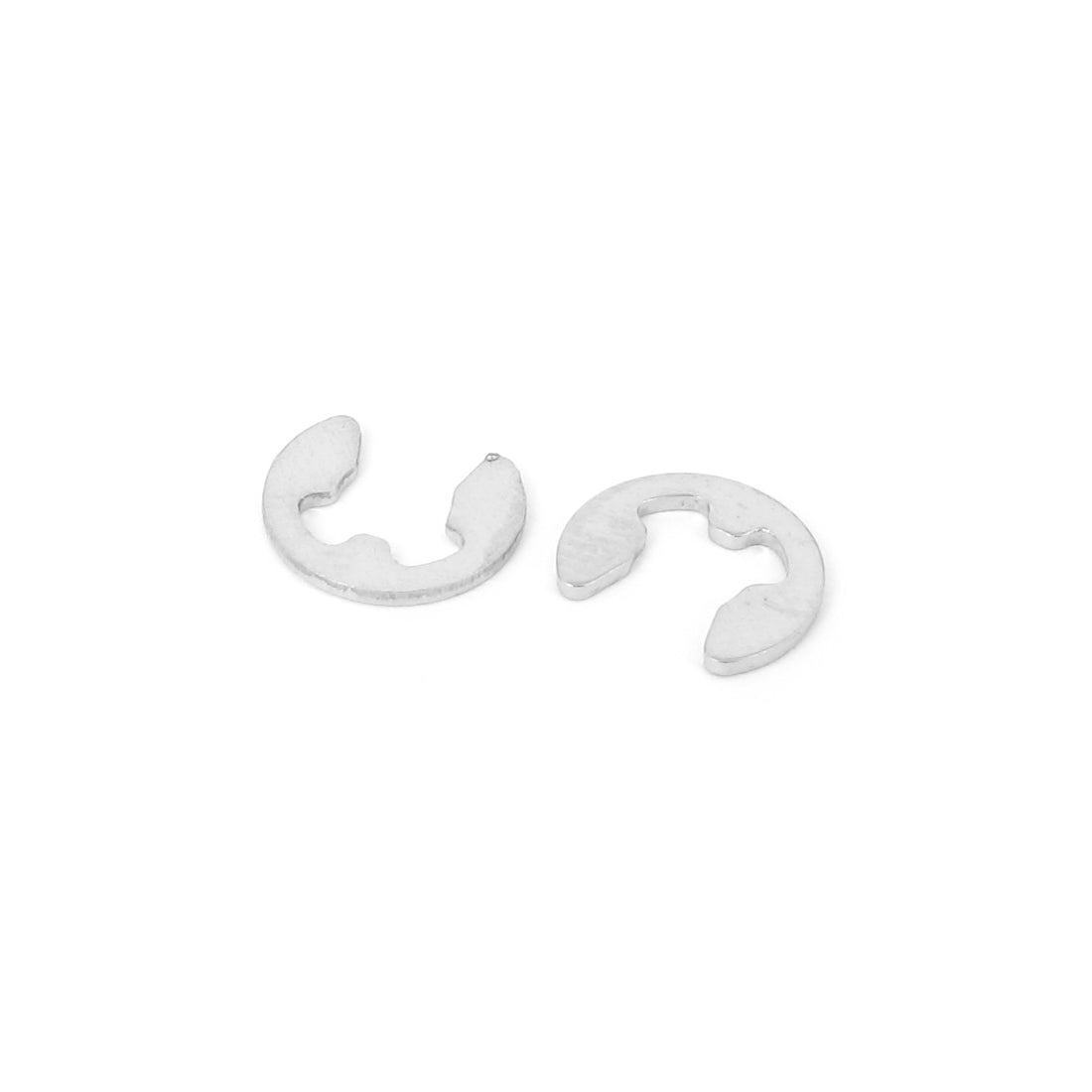 uxcell Uxcell 100pcs 304 Stainless Steel Fastener External Retaining Ring E-Clip Circlip 4mm