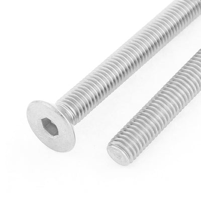 Harfington Uxcell M8 Stainless Steel Hex Socket Countersunk Flat Head Screws Bolt 70mm Long 2pcs