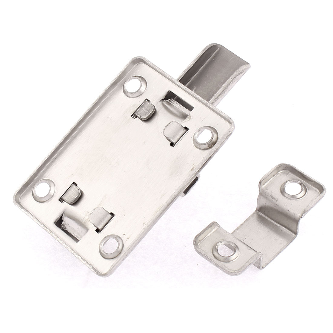 uxcell Uxcell 2pcs 2" Silver Tone Door Lock Latch Slide Barrel Bolt Clasp Locker