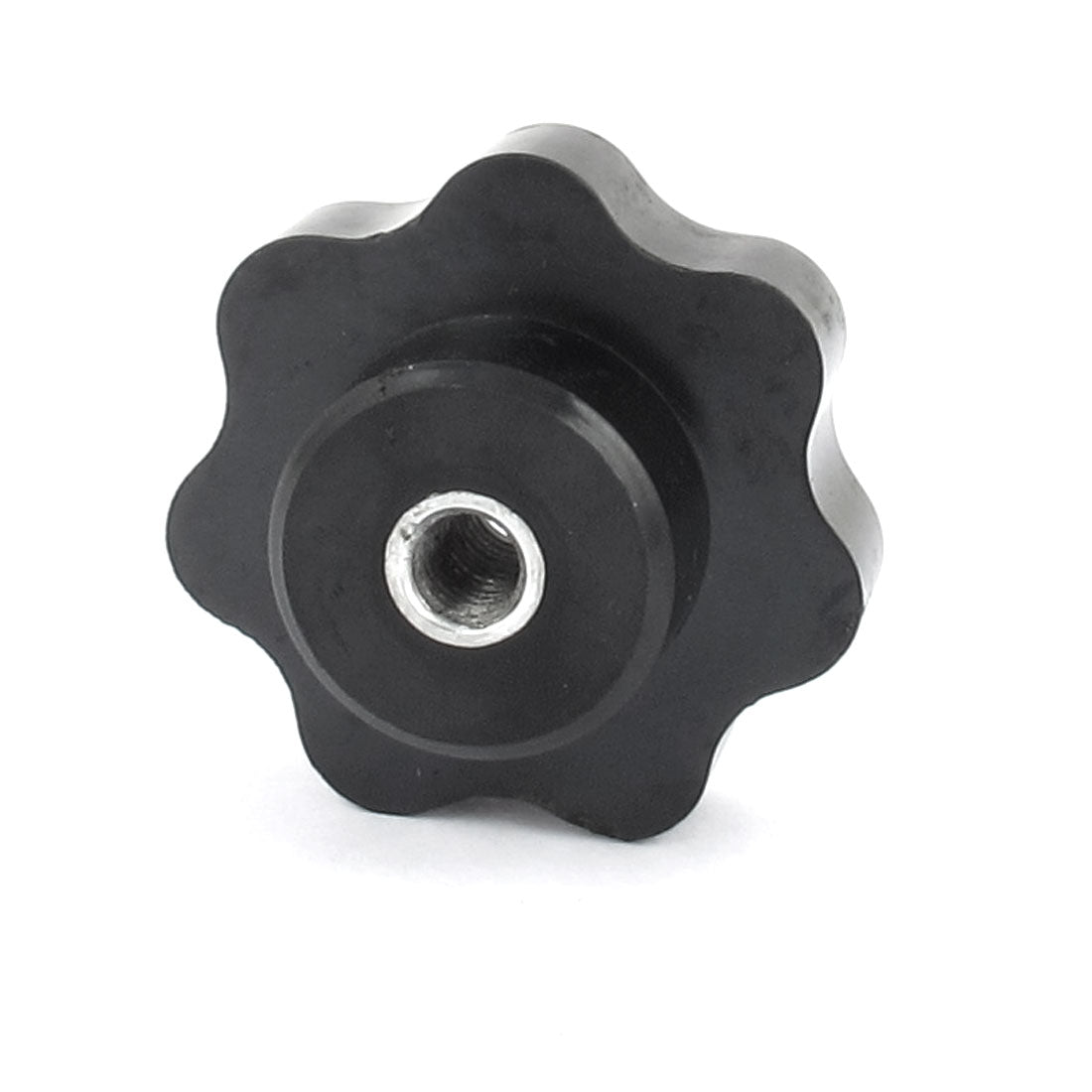 uxcell Uxcell M8 Female Thread Screw On Plastic Clamping Star Knob Black