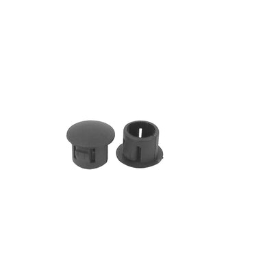 Harfington Uxcell 40pcs SKT-8 8mm Panel Dia Black Plastic Snap in Type Lock Locking Hole Cover