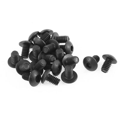 Harfington Uxcell 5/32"-32x1/4" 10.9 Alloy Steel Button Head Hex Socket Cap Screw Bolt 20pcs