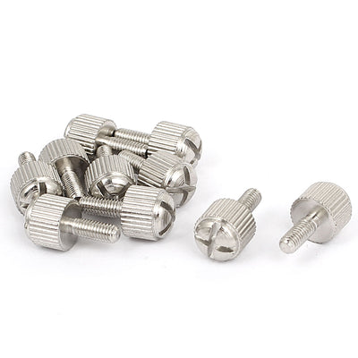 Harfington Uxcell Computer PC Case Metal Knurled Head Phillips Thumb Screws M3x8mm 10pcs