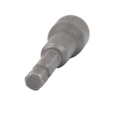 Harfington Uxcell 65mm Long 10mm Magnetic Hexagon Shank Metal Hex Nut Driver Bit Tool Gray