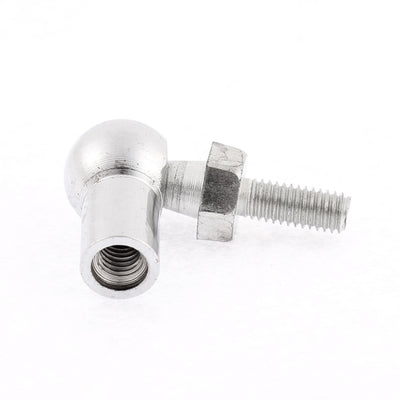 Harfington Uxcell 4stk. Gelenkkopfkugellager mit Bolzen, Recht-Hand Innengewinde M6x1,0mm und Recht-Hand Außengewinde M6x1,0mm, L-Form Kugelpfanne Endfitting