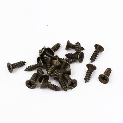 Harfington Uxcell 10pcs Furniture Box Rotatable Folding Lid Support Hinge Bronze Tone 17cm Long