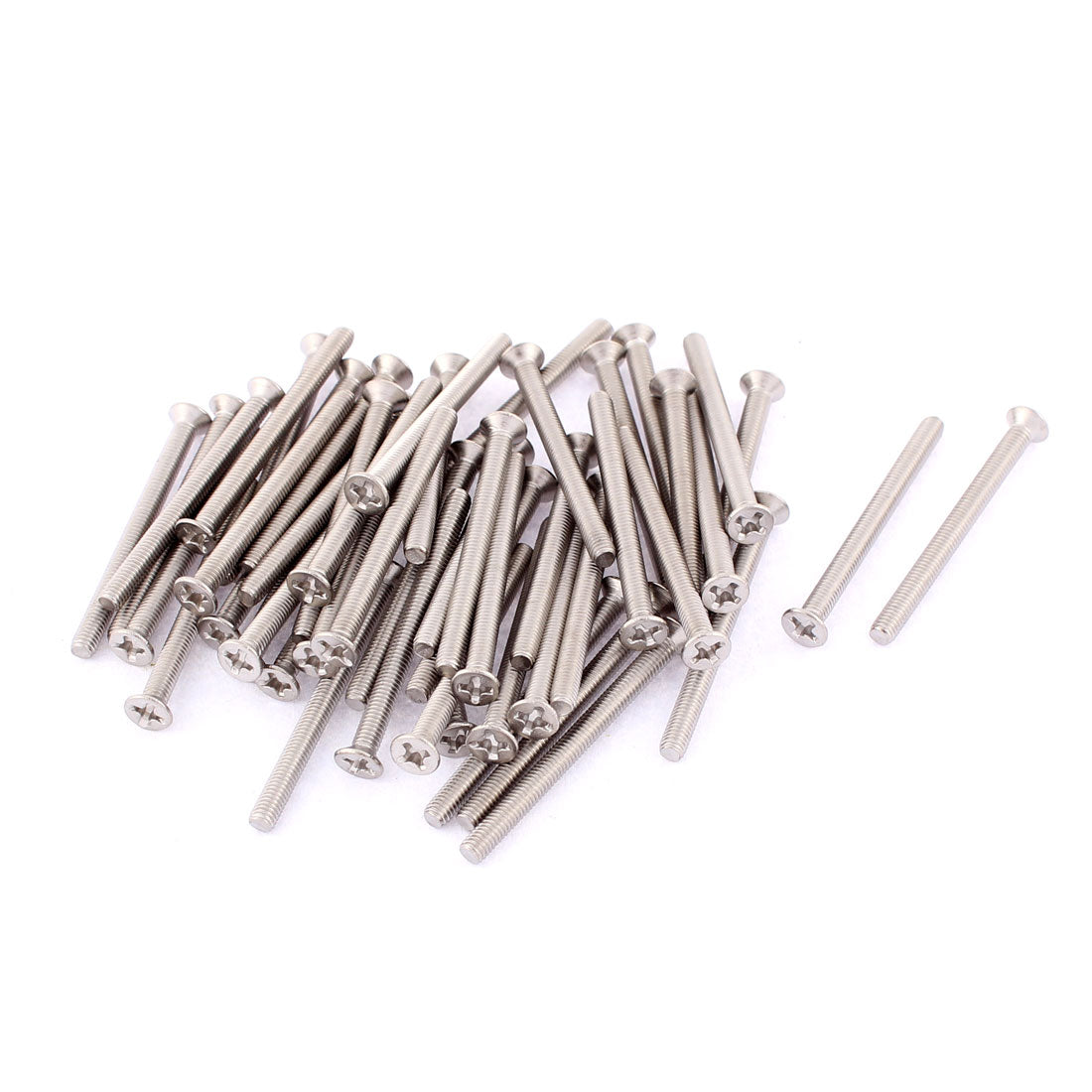 uxcell Uxcell M3 x 35mm Phillips Head Stainless Steel Countersunk Bolts Machine Screws 50pcs