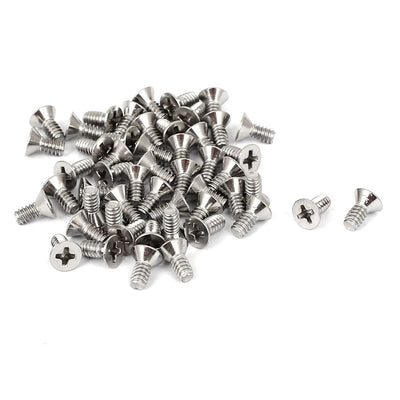 Harfington Uxcell 4#-40x1/4" Stainless Steel Phillips Flat Countersunk Head Screws 50pcs