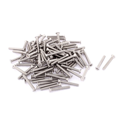 Harfington Uxcell M3 x 22mm Phillips Socket Stainless Steel Countersunk Bolts Screws 50pcs