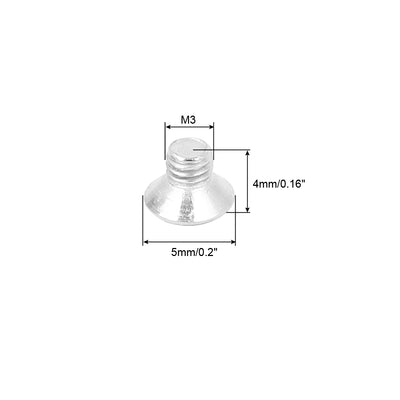 Harfington Uxcell M3x4mm Stainless Steel Phillips Flat Countersunk Head Screws 50pcs