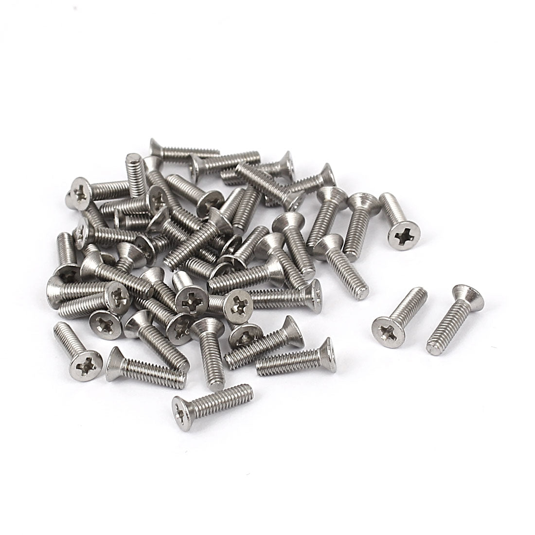 uxcell Uxcell M2.5x10mm Phillips Flat Countersunk Head Machine Screws 50pcs