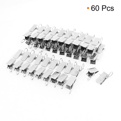 Harfington Uxcell Home Window Shower Drapery Curtain Rod Hook Clips Clamps 60pcs