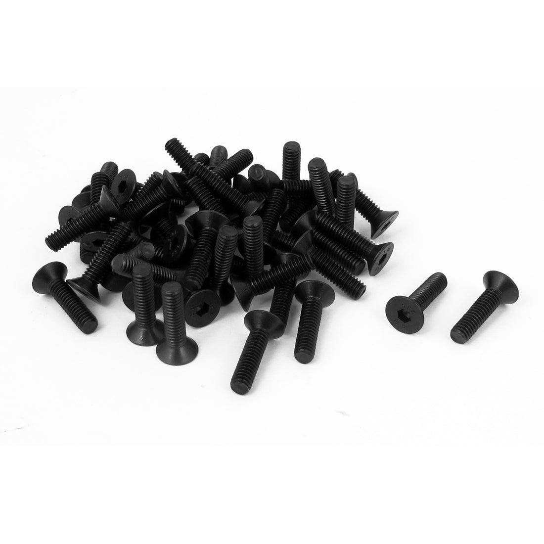 uxcell Uxcell M4x16mm 10.9 Carbon Steel Countersunk Head Hex Socket Screw Black 50pcs