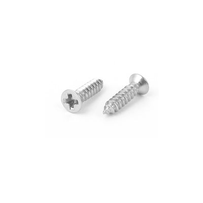 Harfington Uxcell M2.2 x 9.5mm Phillips Flat Head Self Tapping Screw Fasteners 100 Pcs