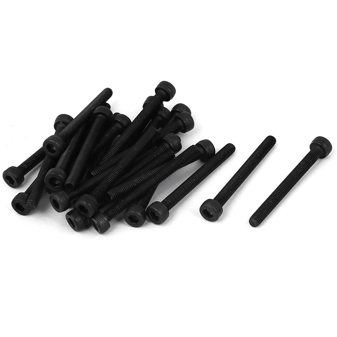 Harfington Carbon Steel Full Thread Hex Socket Cap Head Screws Bolts