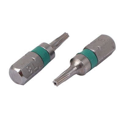 Harfington Uxcell T8 Sechskant Magnetik Torx Sicherheit Schraubendreher Bit Grau 4 Stück DE de