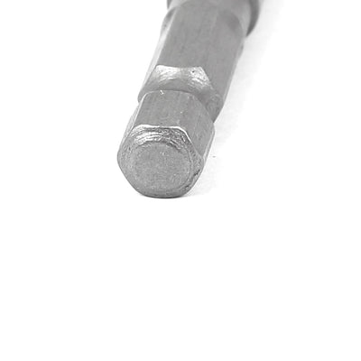 Harfington Uxcell 1/4" Hex Shank 13mm Metal Socket Nut Setter Bit Gray 150mm Long