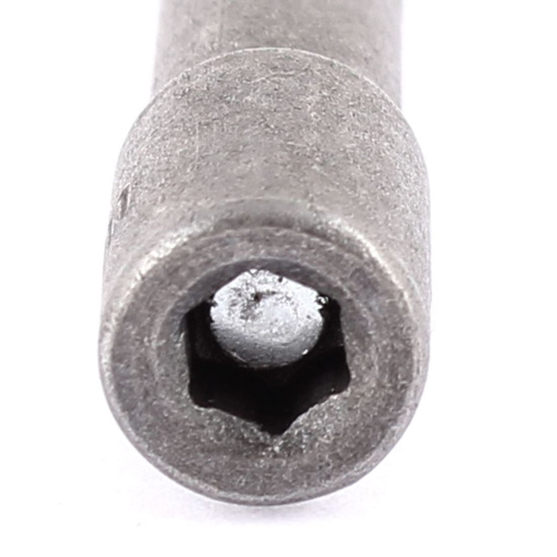 uxcell Uxcell 6.3mm Dia Hex Shank 5mm Magnetic Socket Nut Gray 65mm Long