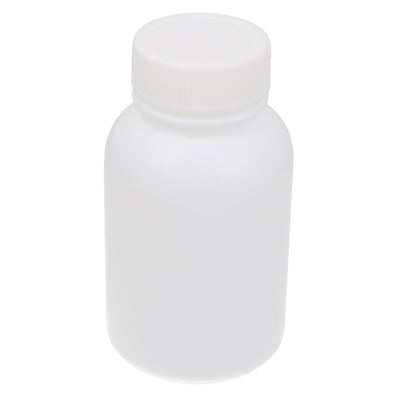 Harfington Uxcell 150ml Plastic Cylinderical Graduated Lab Chemical Capacity Storage Bottle White