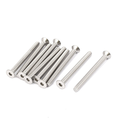 Harfington Uxcell M6x70mm Stainless Steel Hex Socket Flat Head Countersunk Bolts Screw 10pcs