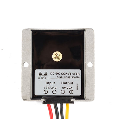 Harfington uxcell Power Converter Regulator DC12V/24V  to DC6V 20A 120W Waterproof Voltage Convert Transformer