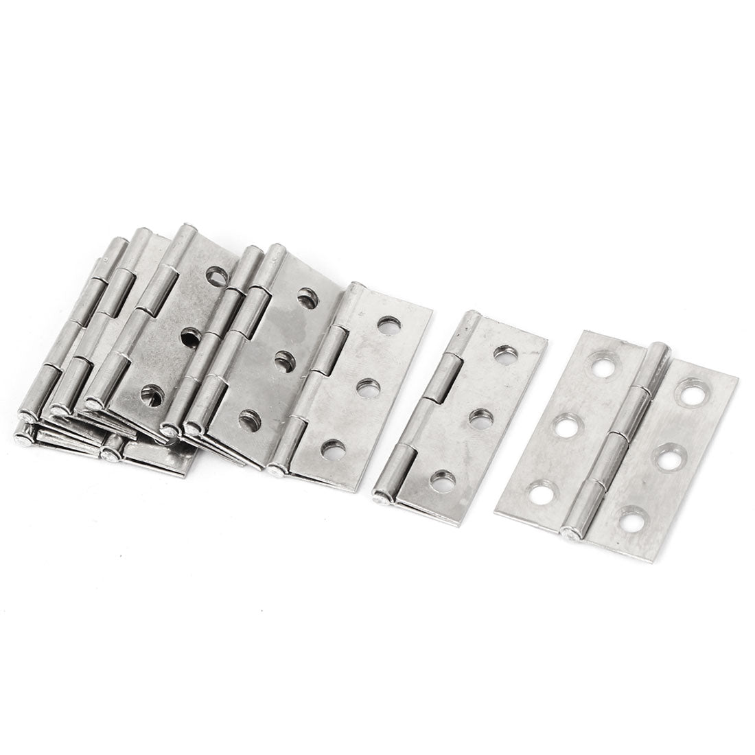 uxcell Uxcell 10pcs Cabinet Drawer Door Stainless Steel Hinges 1.8" Length