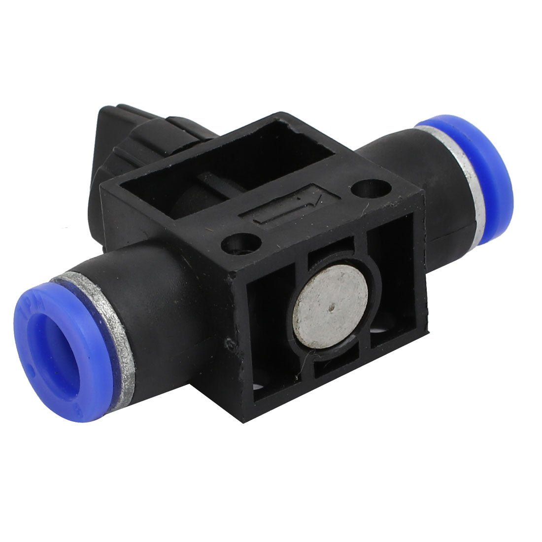 uxcell Uxcell Straight Push in Pneumatic Air Quick Fittings Connector Black for 8mm Tube Hose