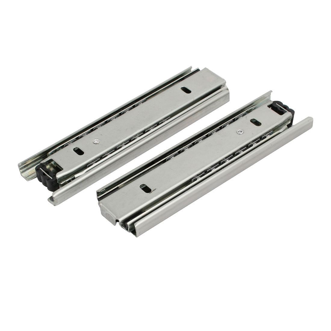 uxcell Uxcell 6-inch Length 3 Sections Telescoping Ball Bearing Damper Drawer Slides 2pcs