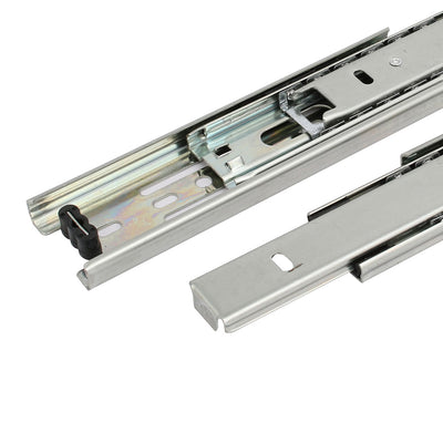 Harfington Uxcell 6-inch Length 3 Sections Telescoping Ball Bearing Damper Drawer Slides 2pcs